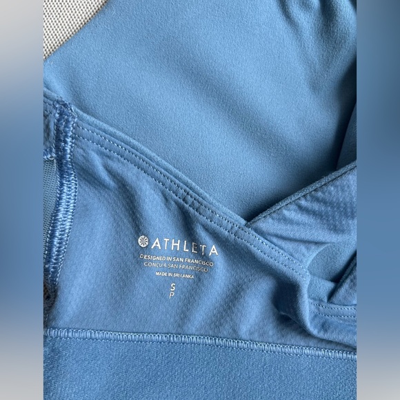 Athleta Racer Back Sports Bra - Small - Blue - Picture 3 of 4
